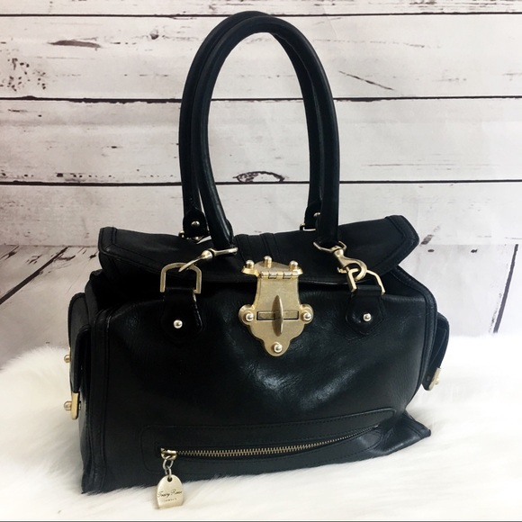 Tracy Reese Handbags - Tracy Reese Cecily Black Leather Satchel Purse Bag